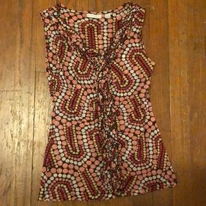 New York and Company, pink and red blouse XS size